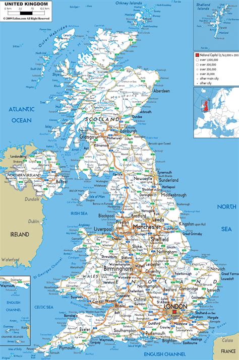 Maps Of United Kingdom Of Great Britain And Northern Ireland Map