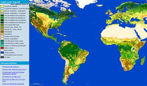 Digital Image 14 1 Esa Global Land Cover Map With Legend Courtesy Cci