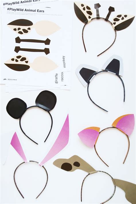 Free Printable Zoo Animal Ears Template And Activity Animal Coloring