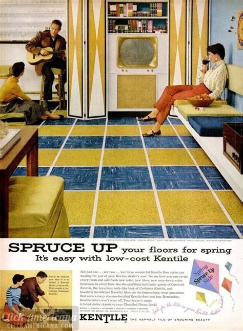 17 Striped And Checkerboard Patterned Floors From 1950s Homes Click