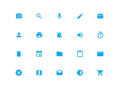 Download 6 Free Material Design Icon packs - Super Dev Resources