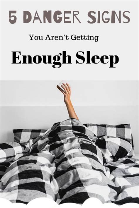5 Danger Signs You Arent Getting Enough Sleep Natural Health Care