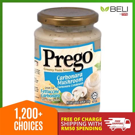 Prego Carbonara Mushroom 350g Shopee Malaysia