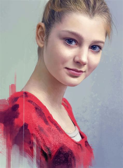 Russian Portrait Noveland Sayson Portrait Woman Face Digital