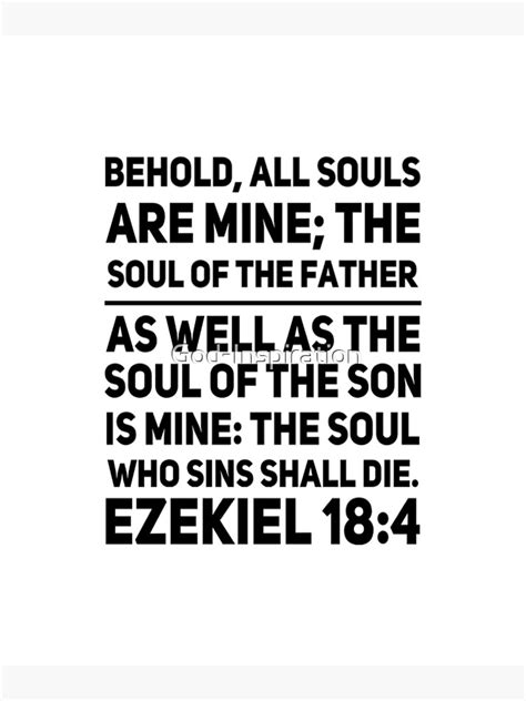 Ezekiel 184 Behold All Souls Are Mine The Soul Of The Father As