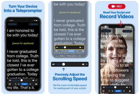 Discover some of the best teleprompter apps that can turn ipads, android tablets, and smartphones into makeshift teleprompters. 9 Best Teleprompter Apps for Android and iOS 2020