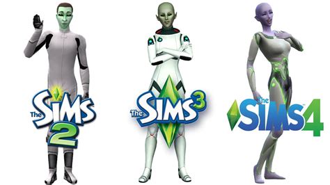 ♦ Sims 2 Vs Sims 3 Vs Sims 4 Aliens Youtube