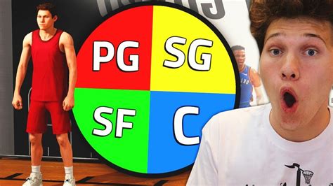 Spin The Wheel To Create My Player For The Park Nba 2k19