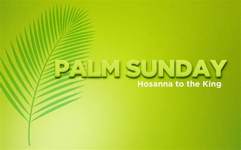 Palm Sunday Hosanna King Jesus Hd Wallpaper