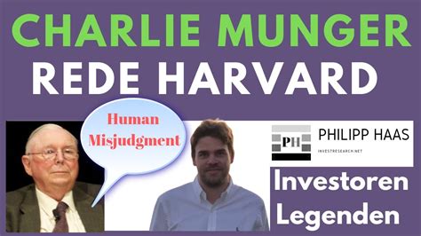 Charlie Munger The Psychology Of Human Misjudgment Rede Harvard