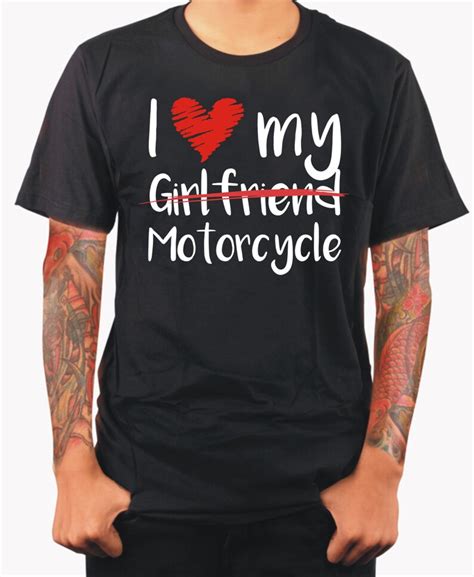 I Love My Motorcycle Shirt Motorrad Bike Bikershirt Biken Ride Rider