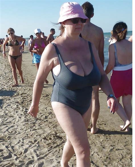 Sexy Granny In Swimsuit