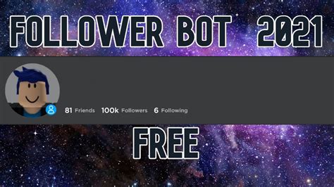 Roblox Follower Bot Free 2021 Working Youtube