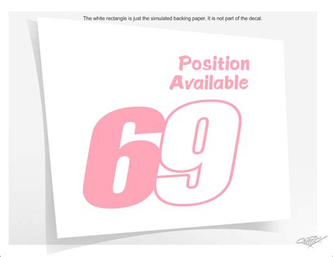69 position available decal funny sex car sticker crude etsy
