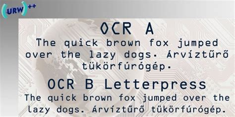 Ocr A Font Download