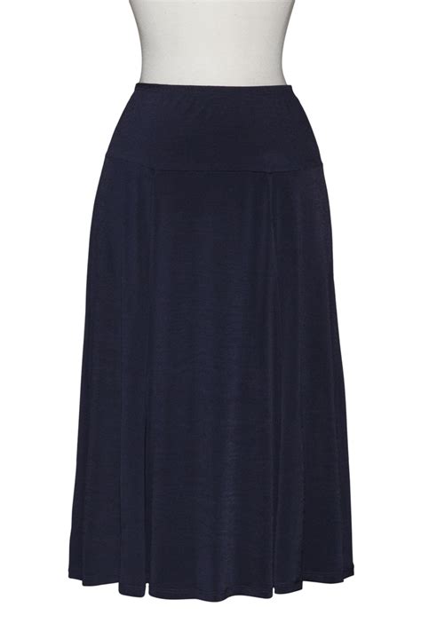 Plus Size Black Ponte Knit A Line Skirt Plus Size Skirts