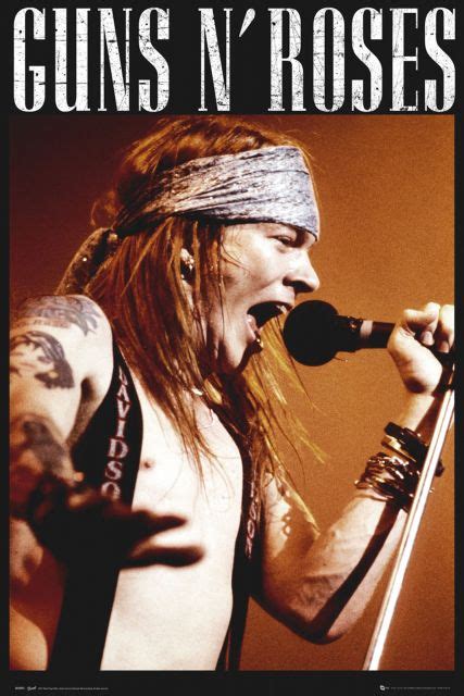 Axel Rose wokalista zespołu Guns N Roses plakat muzyczny Nice Wall