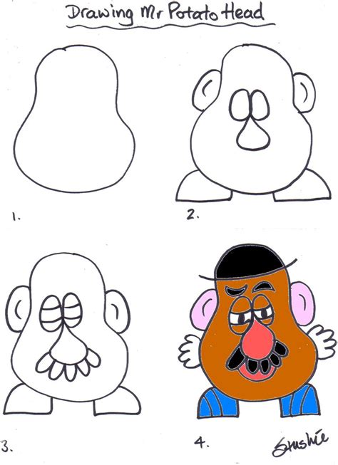 Lesson 01 Drawing Mr Potato Head Art For Kids