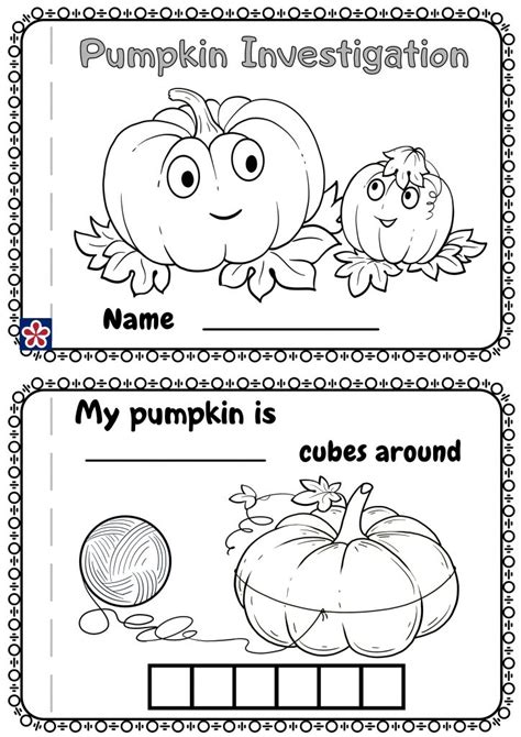 Free Printable Pumpkin Investigation Worksheet