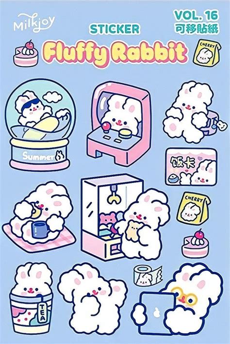 Milkjoy Printable Korean Sticker Cute Stickers Cute Cartoon