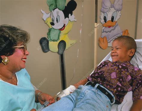 Child Undergoing Chemotherapy Stock Image M7100055 Science Photo