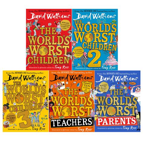 David Walliams Worlds Worst Children 5 Books Collection Set Worlds W