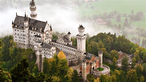 Wallpaper Neuschwanstein Castle Bavaria Germany Tourism Travel