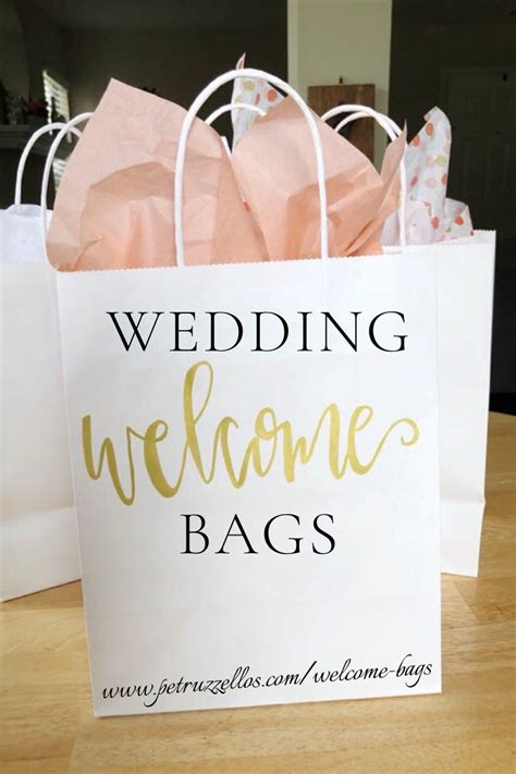 Pair Together The Perfect Welcome Bag To Greet Out Of Town Guests To