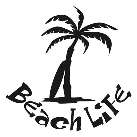Beach Life Cuttable Design Png Dxf Svg And Eps File For Etsy