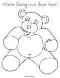 We're Going on a Bear Hunt Coloring Page - Twisty Noodle
