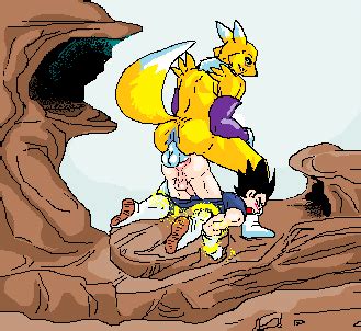 Picture Animated Badendxxx Digimon Dragon Ball Z Gay Pixel Art Renamon Vegeta Yaoi