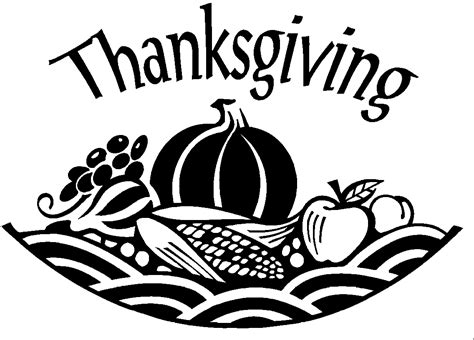 Thanksgiving Clipart Black And White 56 Cliparts