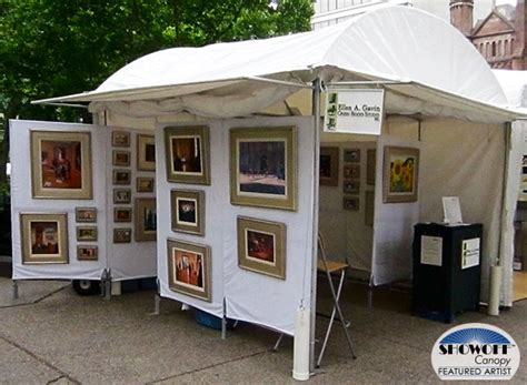 The showoff canopy has been the most reliable and customizable art show booth for professional artists since 1990. SHOWOFF Canopy Featured Artist: Ellen Gavin