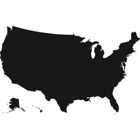 Us Map Clipart Black And White 20 Free Cliparts Download Images On
