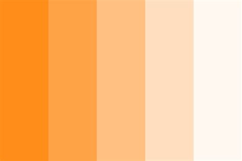 Outrageous Glow In The Dark Orange Color Palette