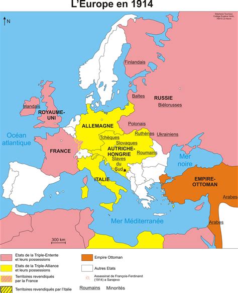 Map Of Europe 1914 Alliances Map Of World