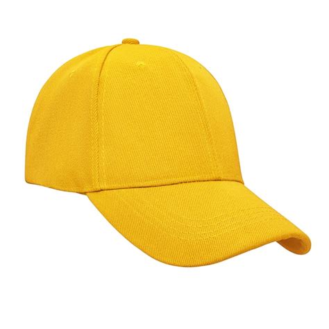 Premium Photo Yellow Baseball Cap Isolated On White Background With