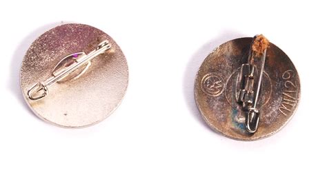 Two Replica German Nazi Pin Badges Lot 183 Military History