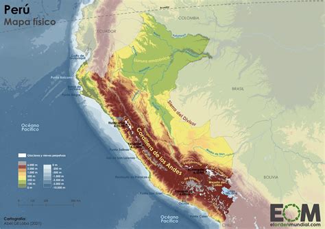 El Mapa Físico De Perú Mapas De El Orden Mundial Eom