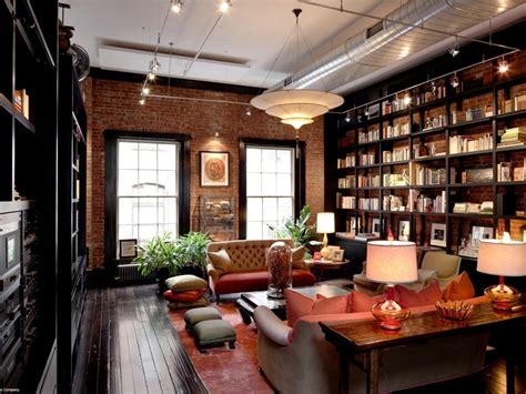 Mansion Loft Library Den Interior Design Ideas