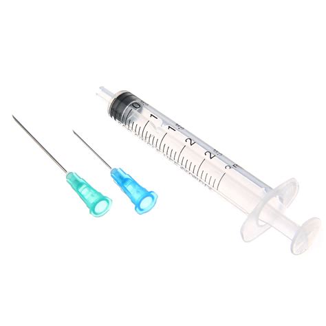 Buy 10pcs 3ml Syringes 10pcs Blue Injection Needles