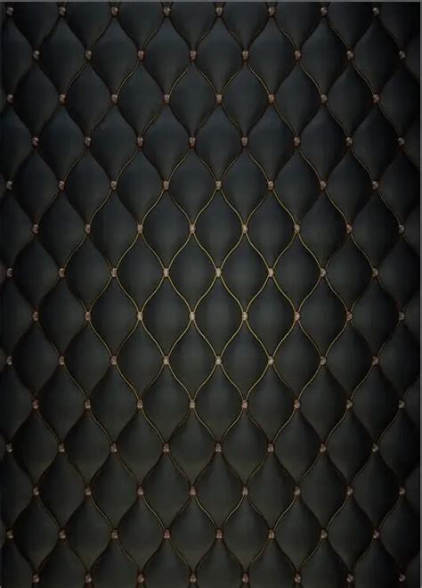 5x7ft Black Tufted Leather Headboard Diamonds Custom Photo Studio