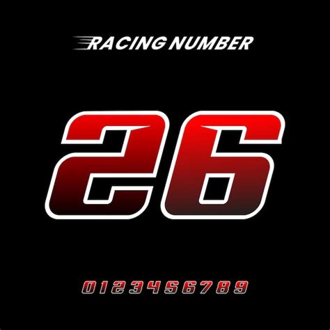 Premium Vector Sport Racing Number 26 Logo Design Vector