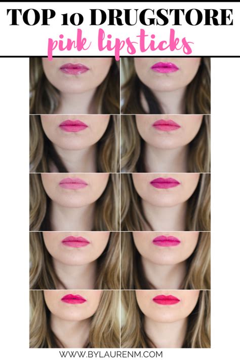 Top Best Pink Drugstore Lipsticks By Lauren M