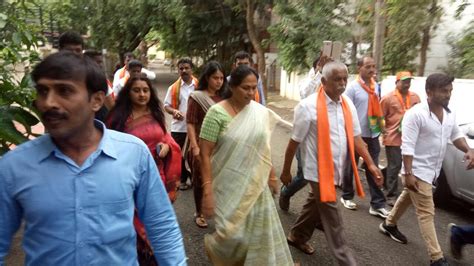 malavika avinash on twitter today s campaign for bjpprahlad for jayanagar every vote for bjp