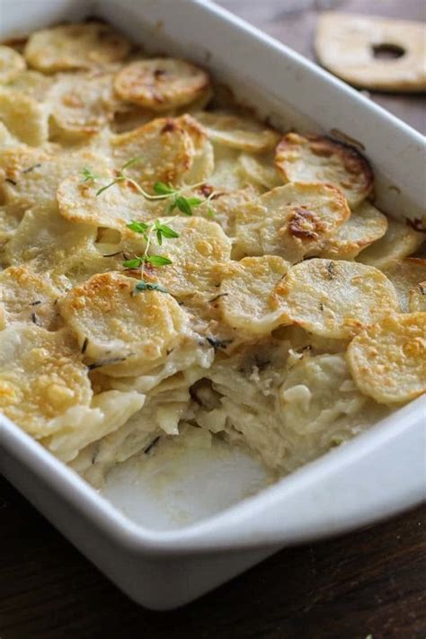 Herbed Coconut Milk Potatoes Au Gratin The Roasted Root