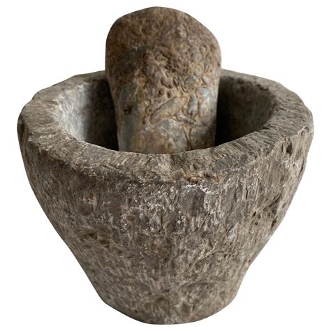 Antique Stone Mortar And Pestle Set For Sale At 1stdibs