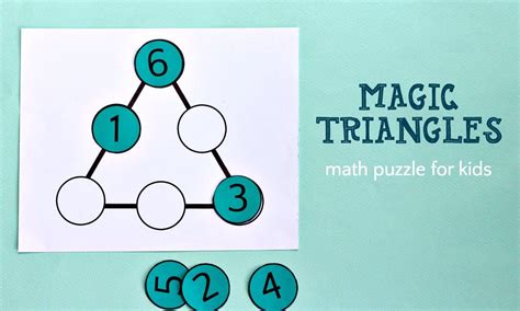 Magic Triangle Math Puzzle And Solution Maths Puzzles Triangle