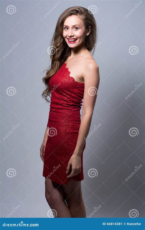Portrait Of A Cheerful Glamor Beautiful Girl Stock Image Image Of