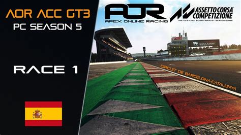 Assetto Corsa Competizione Season 5 Race 1 Tier 1 PC Barcelona
